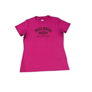 Under Armour Magenta HeatGear Tee